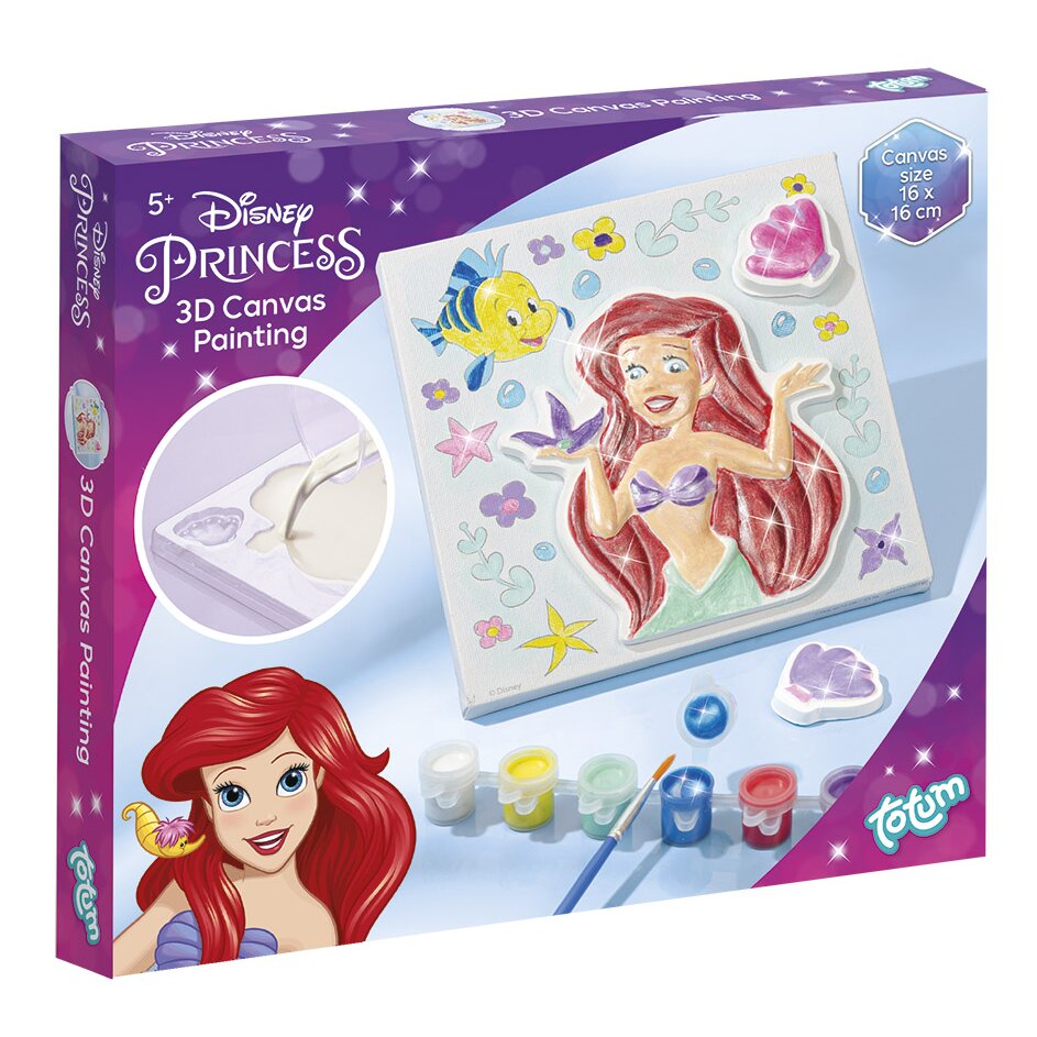 Totum Disney Princess 3D Canvas Plaster Cast Painting Kit