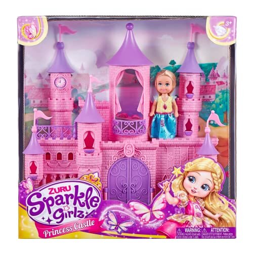 Sparkle Girlz Mini Fantasy Castle with 4.5\ Cupcake Doll by ZURU"