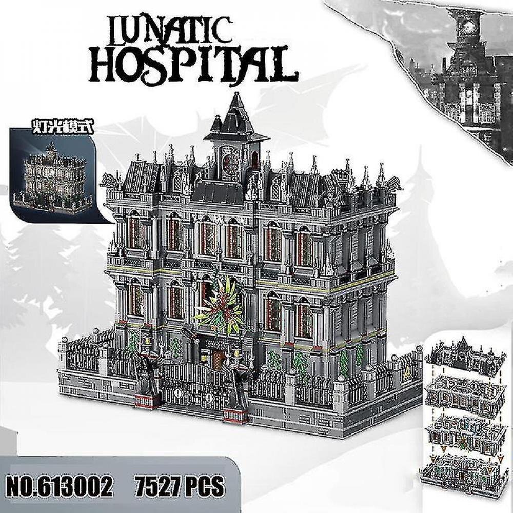 7537pcs Lunatic Hospital 613002 Moc Series Building Blocks Architecture Compatible Diy Assembled Model Toy Kid Christmas Gift