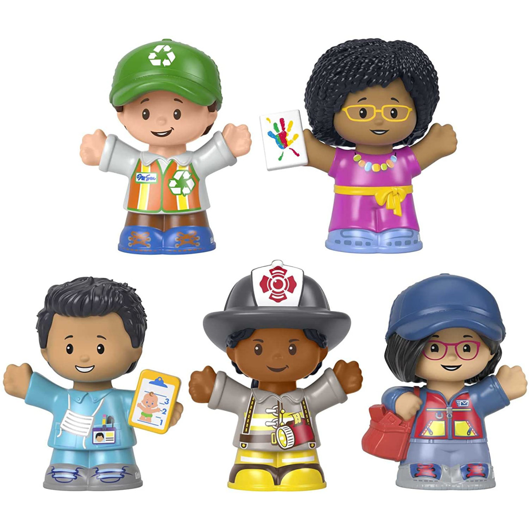 Fisher-Price Community Heroes Featuring 5 Characters Figures for Toddlers New