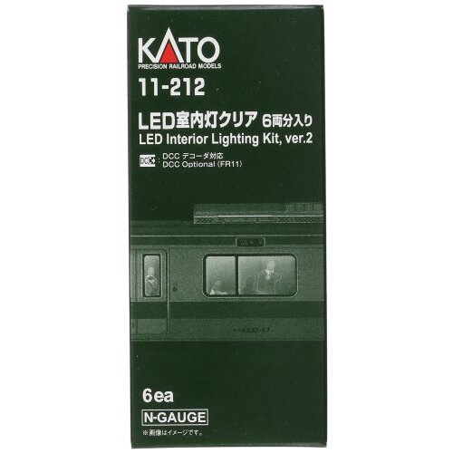 Kato USA, Inc. N Passenger Car Light Kit, White LED (6), KAT11212