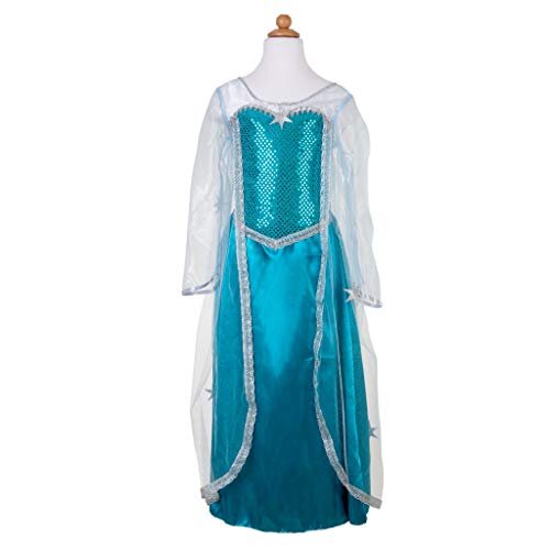 Great Pretenders 38985, Ice Queen Dress with Cape, US Size 5-6 Blue