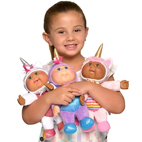 Cabbage Patch Kids Cuties, Fantasy Friends, 9" 3-Pack - Realistic CPK Babies Dressed as Magical Unicorns, Collectible Dolls - Amazon Exclusive