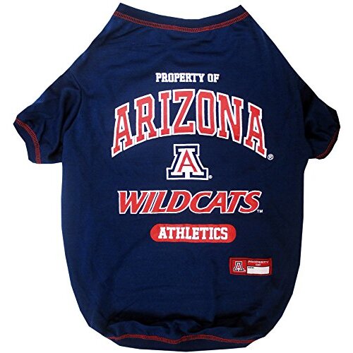 NCAA University of Arizona Wildcats Dog T-Shirt, X-Small