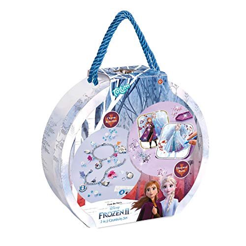 Totum Disney Frozen II 2-in-1 Jewellery Making Creative Set in Gift Box, Multicolor, 682115