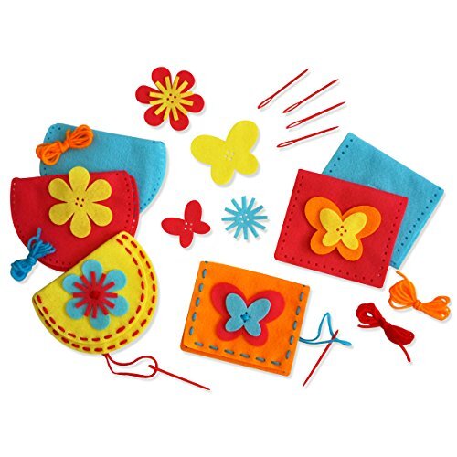 Serabeena Sew Your Own Purses - Easy and Fun to Do Sewing Kit for Kids