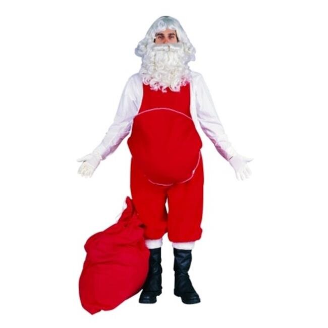 Polyester Costume Santas Belly - Red