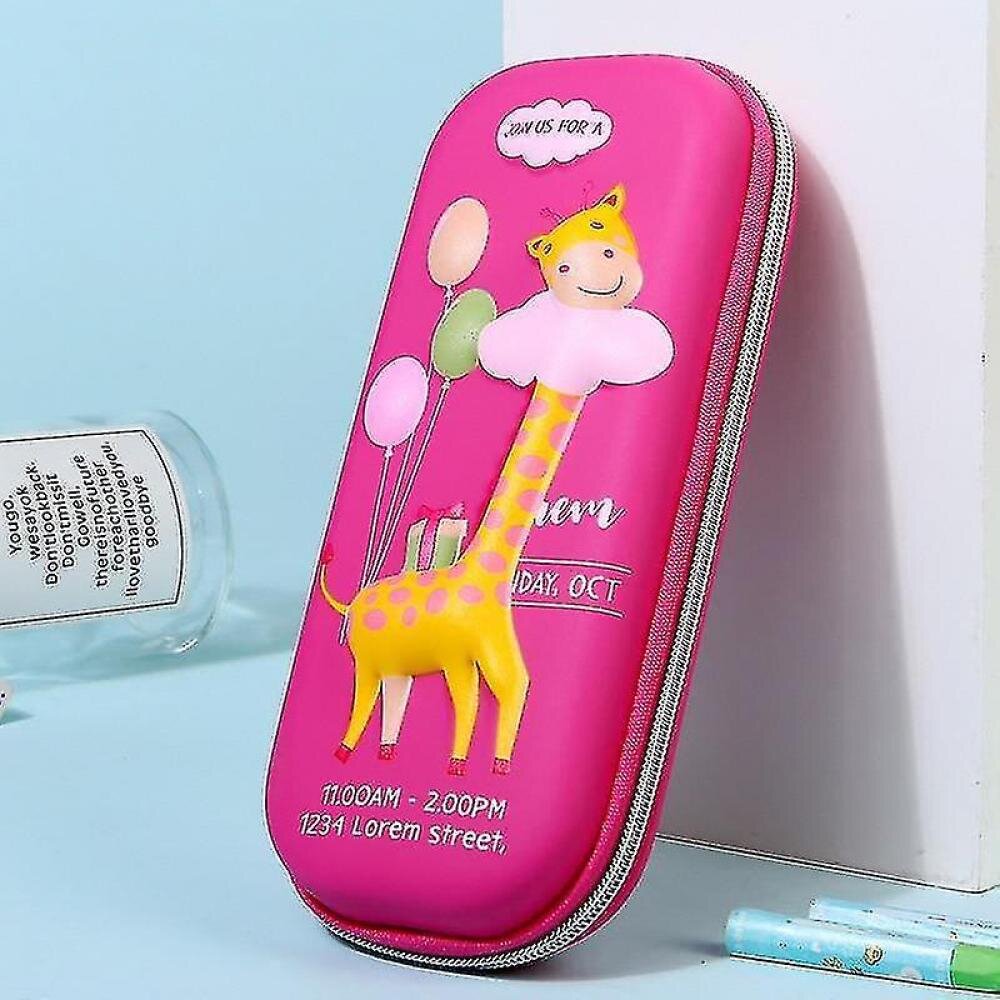 (b3)pencil Case 3D Eva Cute Stationery Box Cartoon Animals Pencil Box For Children