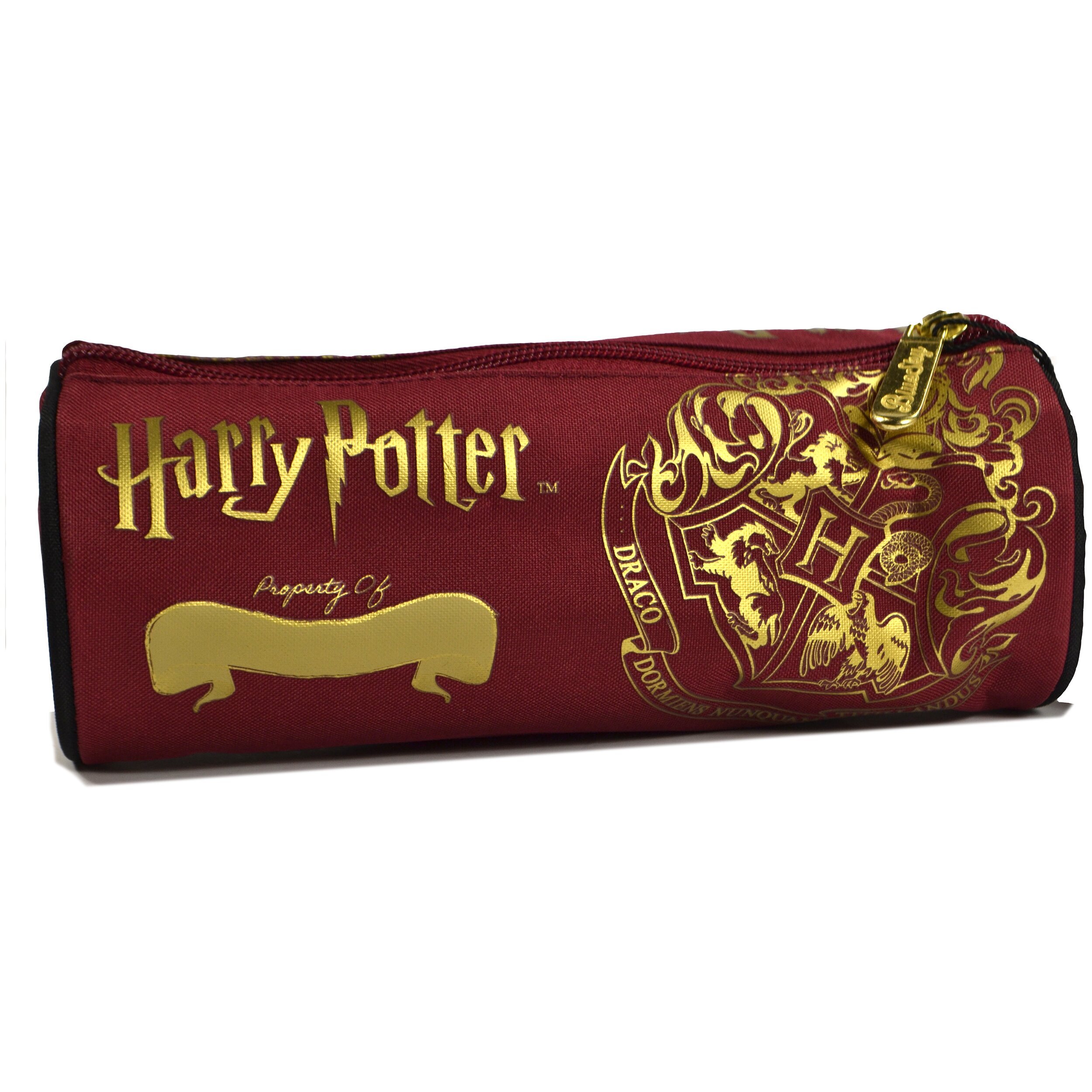 Harry Potter Hogwarts Crest Barrel Pencil Burgundy