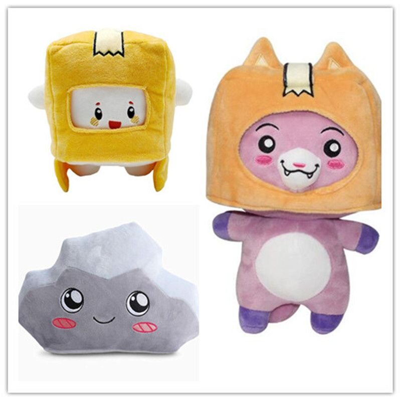 Lankybox BOXY / FOXY / ROCKY Plush Soft Stuffed Toy Kid Plushie Doll Game Figure