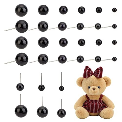 Elite about 206pcs 468101214mm Crafts Eyes Plastic Safety Eyes Stuffed Eyes Kit for Wool Needle Felting Bears Crafting Decoys Sewing Clay Figures