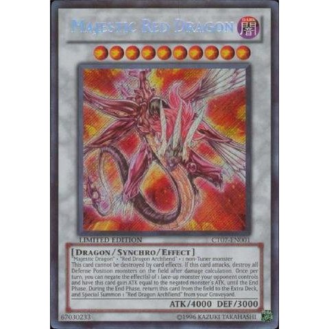 Yu-Gi-Oh! - Majestic Red Dragon (CT07-EN001) - 2010 Collectors Tin - Limited Edition - Secret Rare