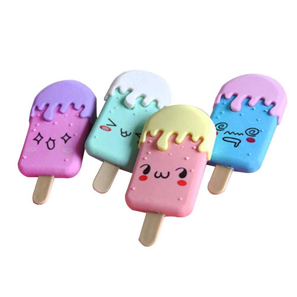 4 Pcs Creative Eraser Cute Eraser Office Stationery Small Prizes