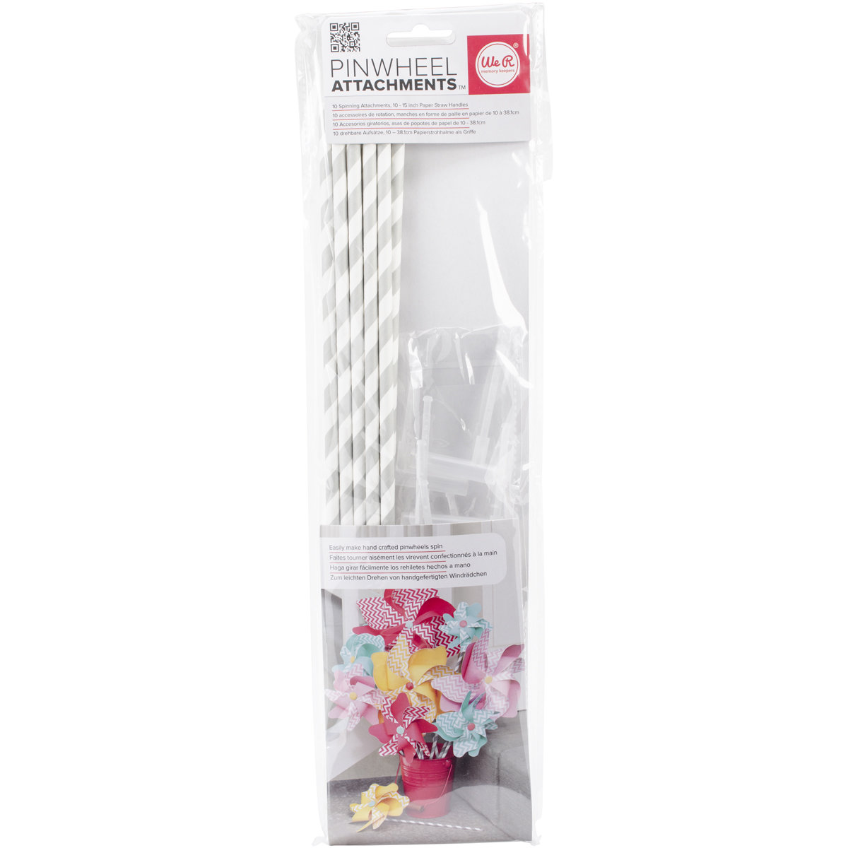 We R Memory Keepers Pinwheel Attachments-Gray