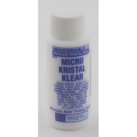 Micro Kristal Klear - Adhesive for mounting clear plastic parts - free post