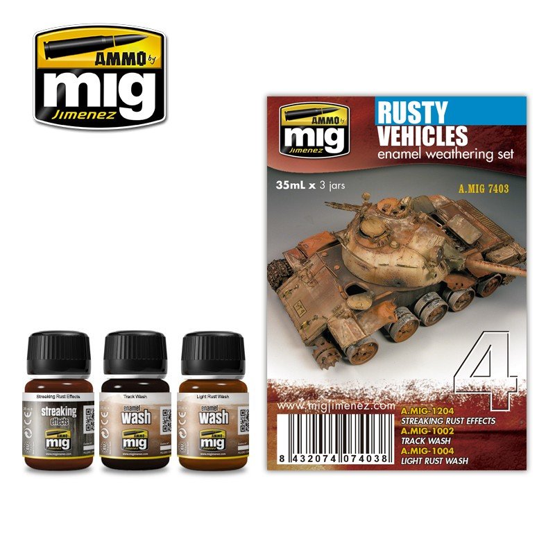 Ammo by Mig Weathering Set - Rusty Vehicles