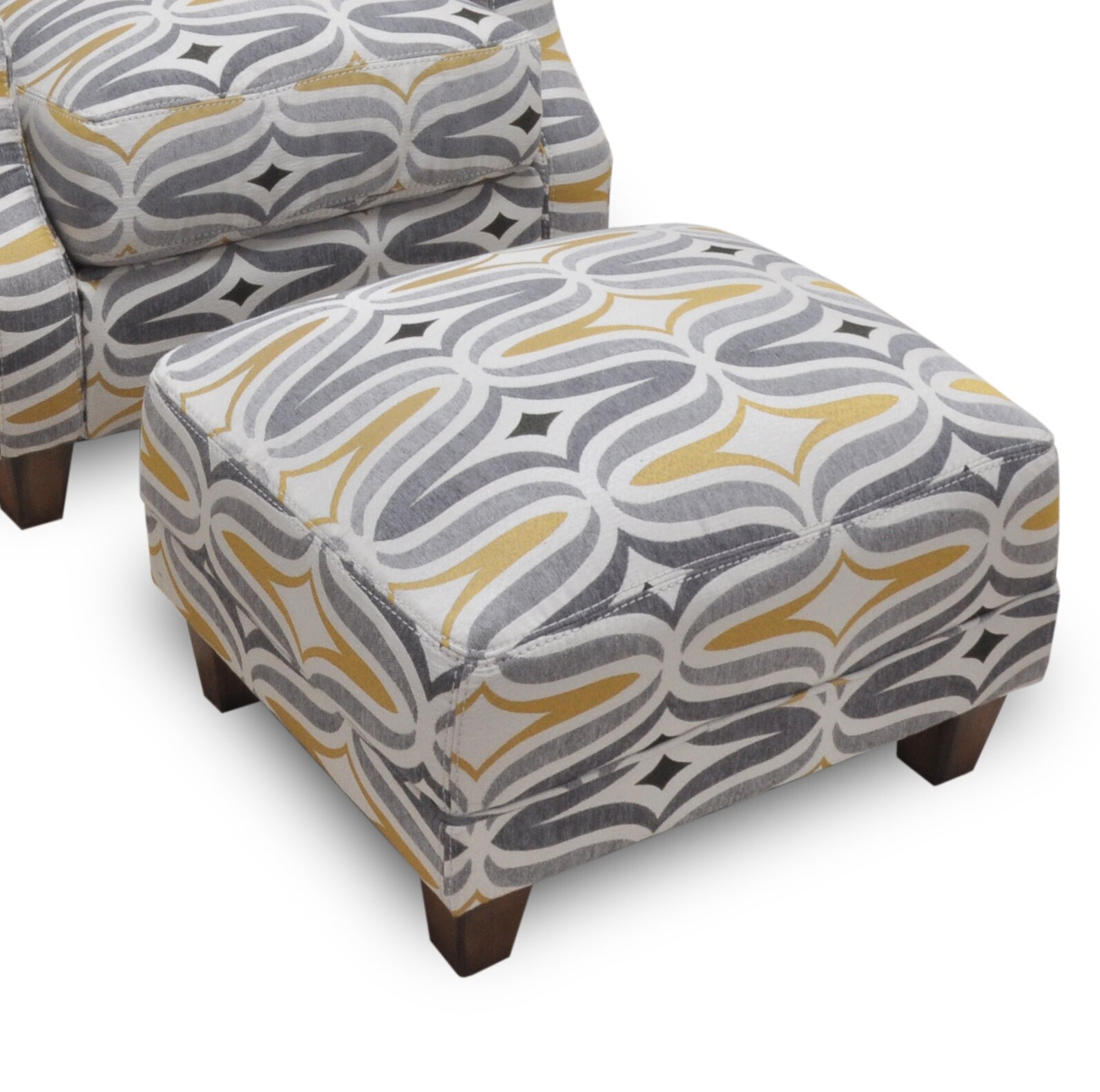 Wrought Studio Panos Upholstered Ottoman