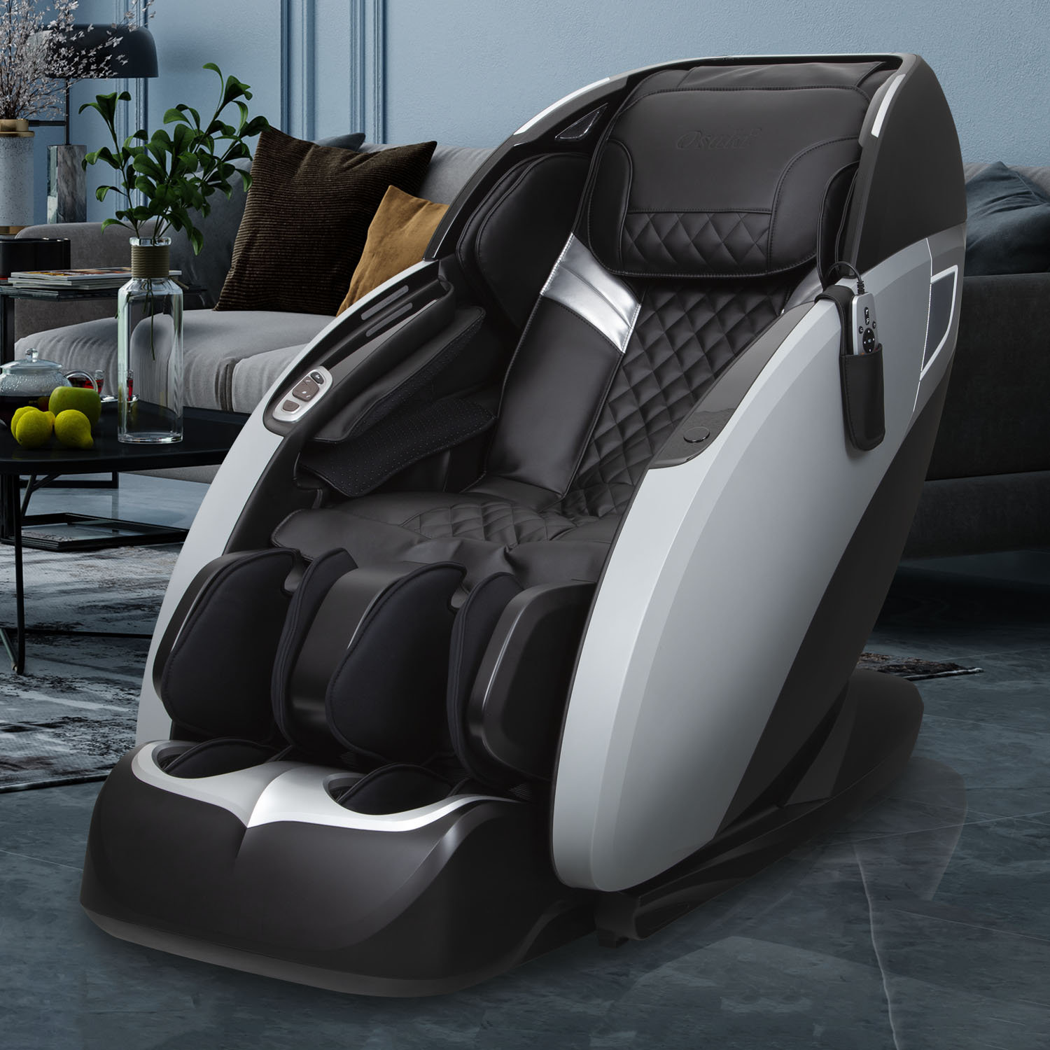 Osaki Faux Leather Reclining Heated Massage Chair