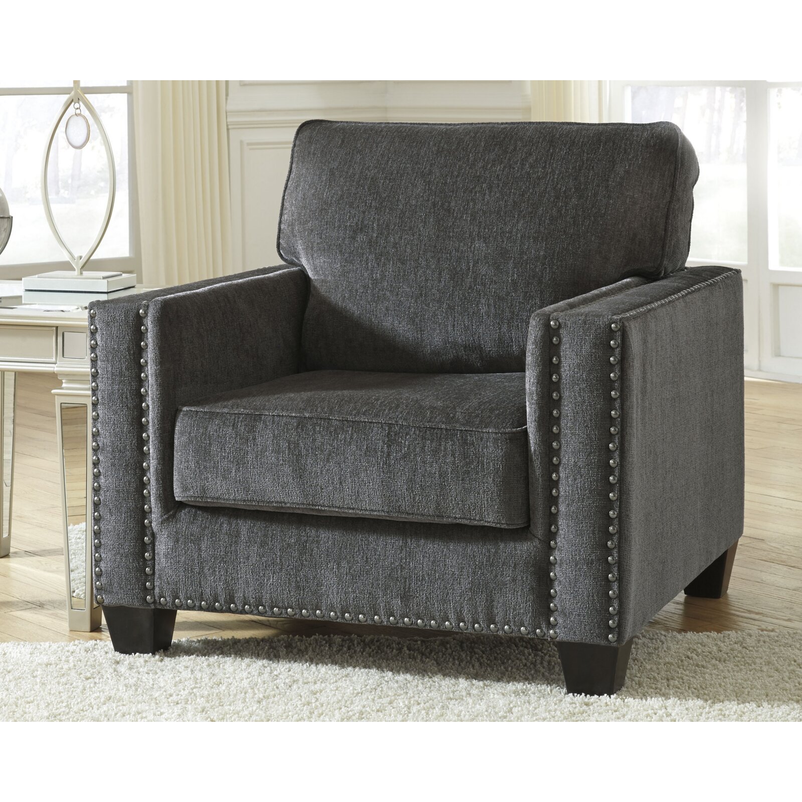 Rosdorf Park Lundys 39" Wide Polyester Armchair Rosdorf Park Lundys 39" Wide Polyester Armchair