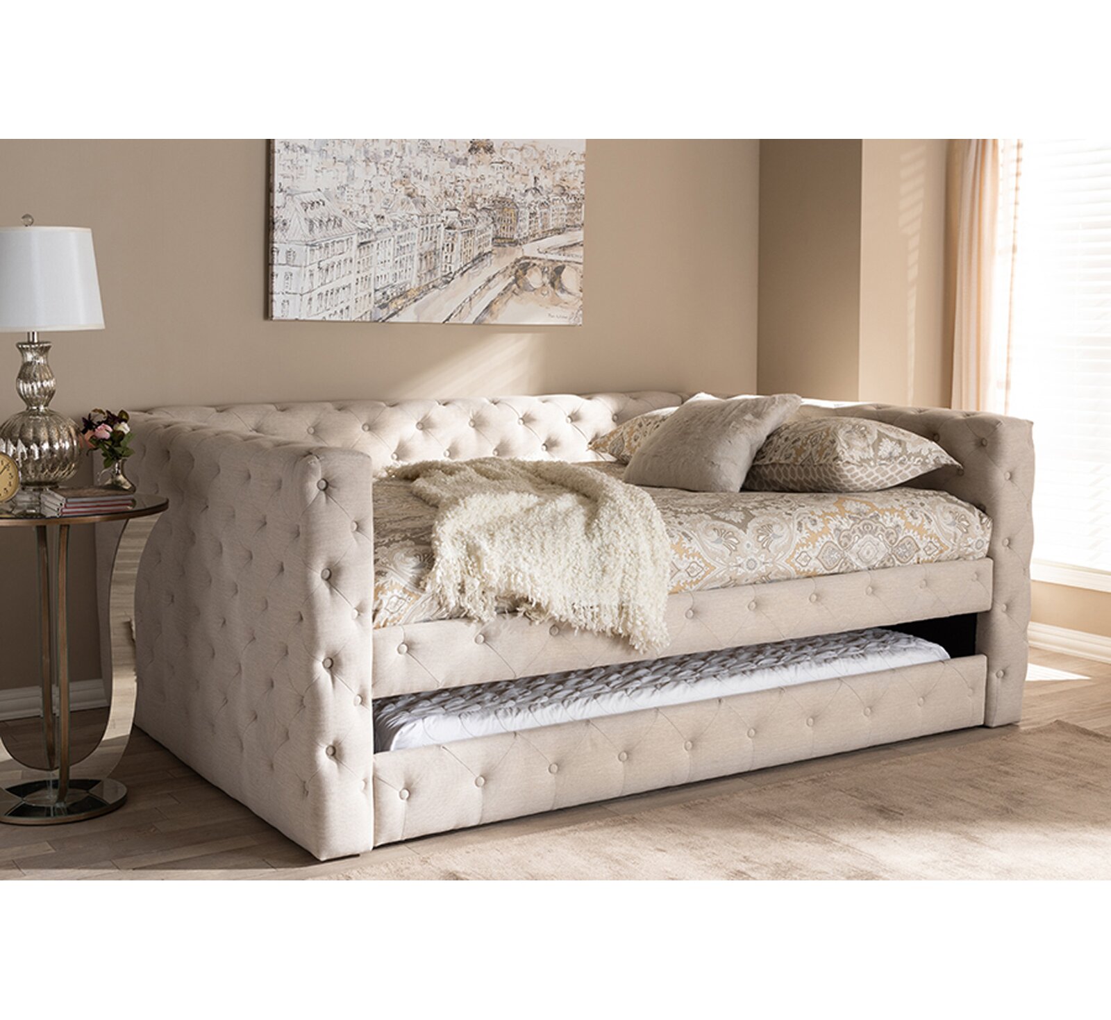 Wildon Home Bork Upholstered Daybed with Trundle Wildon Home Bork Upholstered Daybed with Trundle