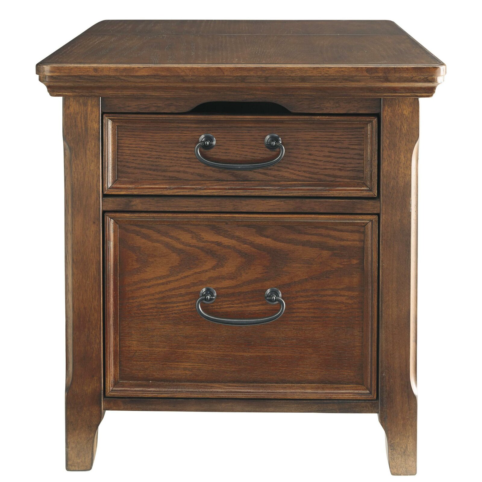 Rosalind Wheeler Neymar 24.88'' Tall End Table with Built-In Outlets