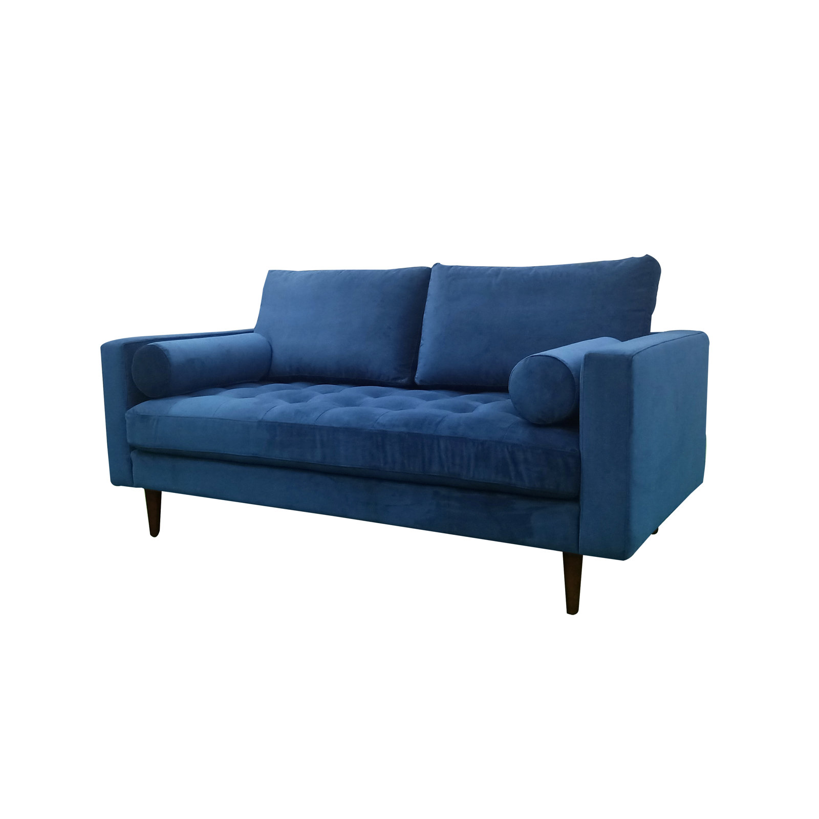 Corrigan Studio Nyah Velvet 72" Square Arm Sofa