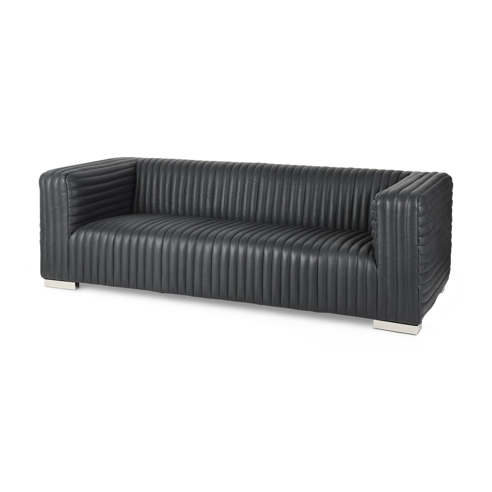 Trent Austin Design Mcnew 86'' Leather Sofa & Reviews Trent Austin Design Mcnew 86'' Leather Sofa & Reviews