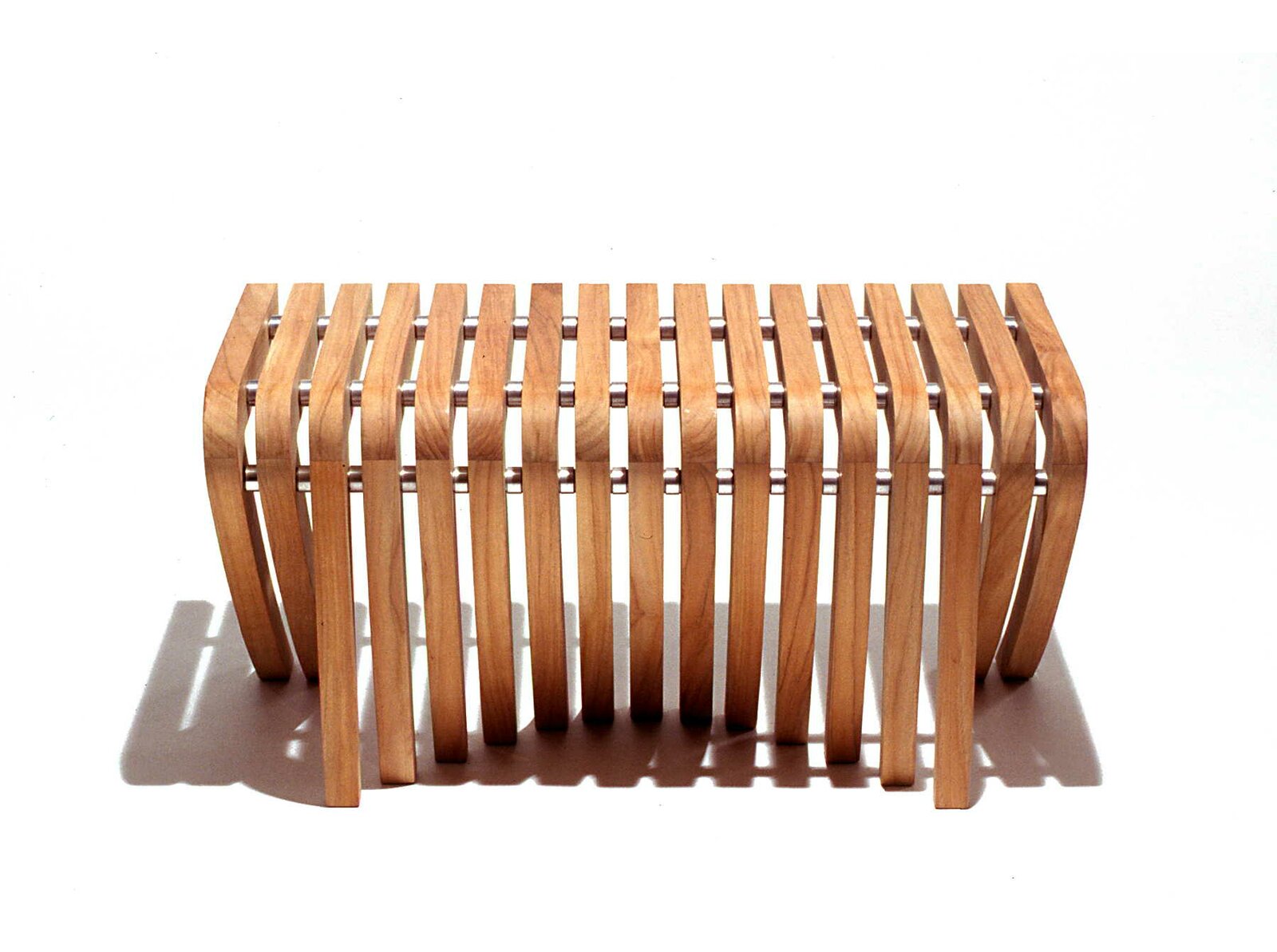 Diamond Teak Upholstered Ottoman