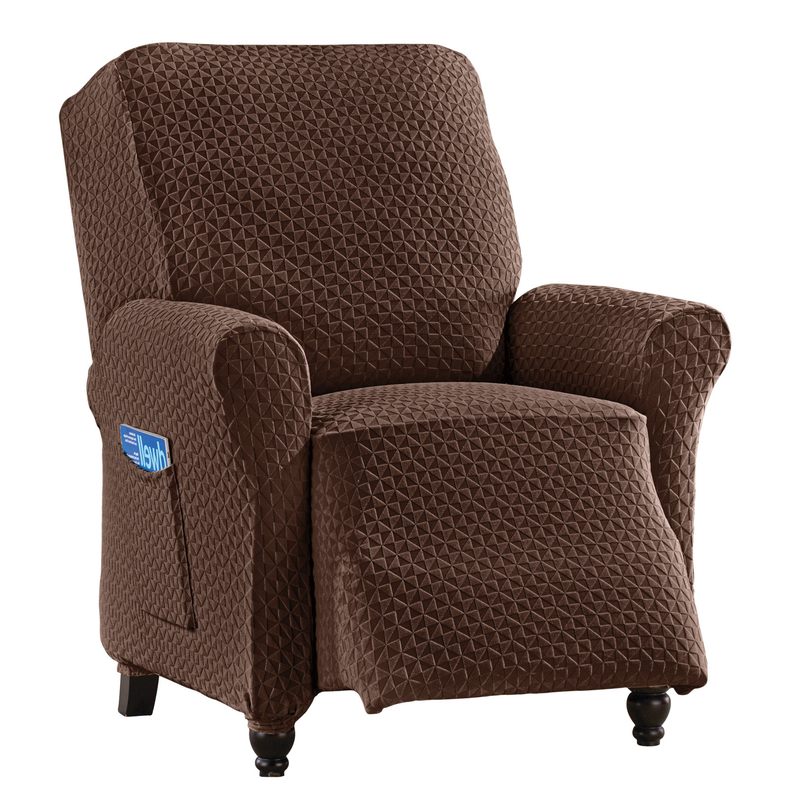 Corrigan Studio Geometric Stretch Box Cushion Recliner Slipcover Corrigan Studio Geometric Stretch Box Cushion Recliner Slipcover