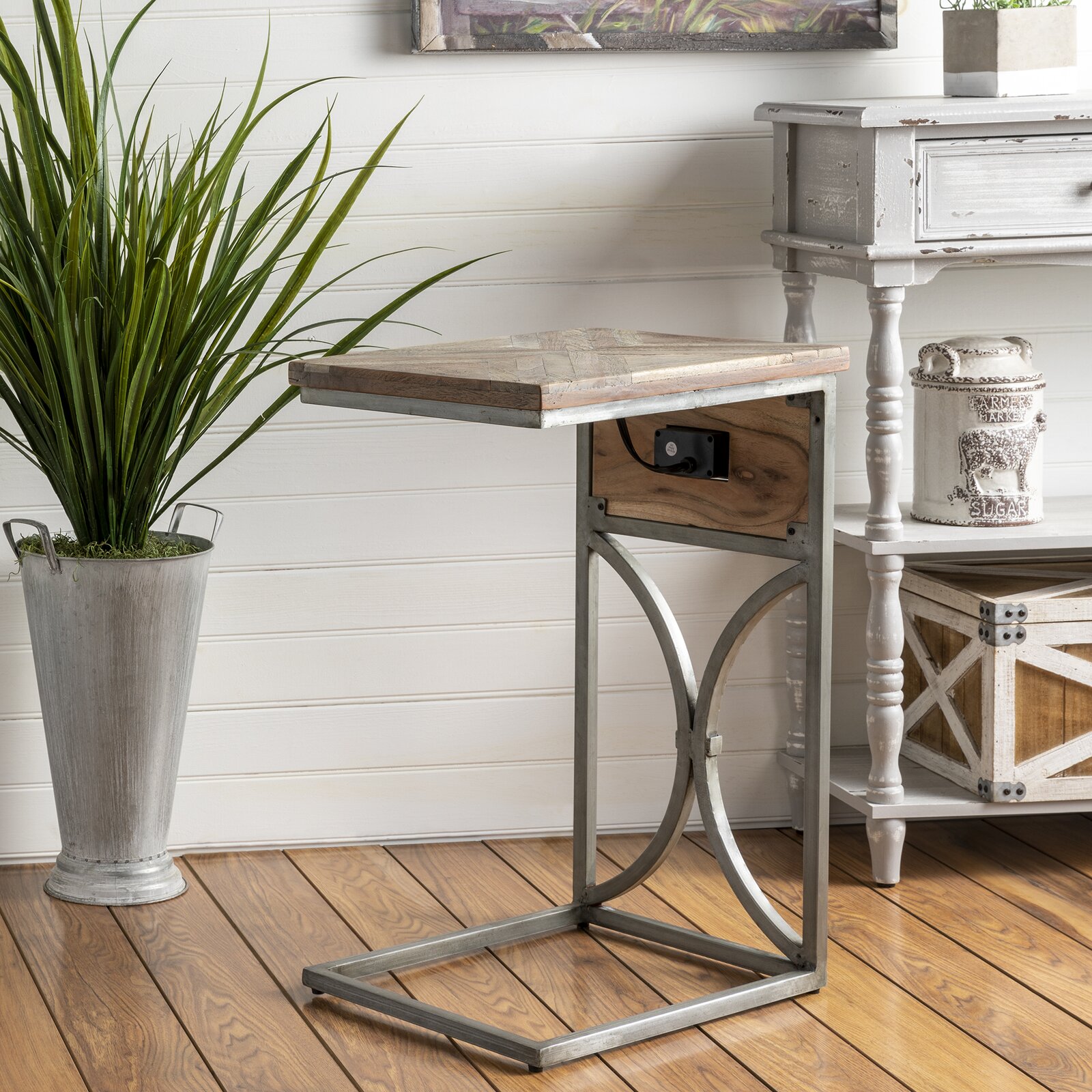 Union Rustic Ulrey 24.5'' Tall Solid Wood C Table End Table & Reviews Union Rustic Ulrey 24.5'' Tall Solid Wood C Table End Table & Reviews