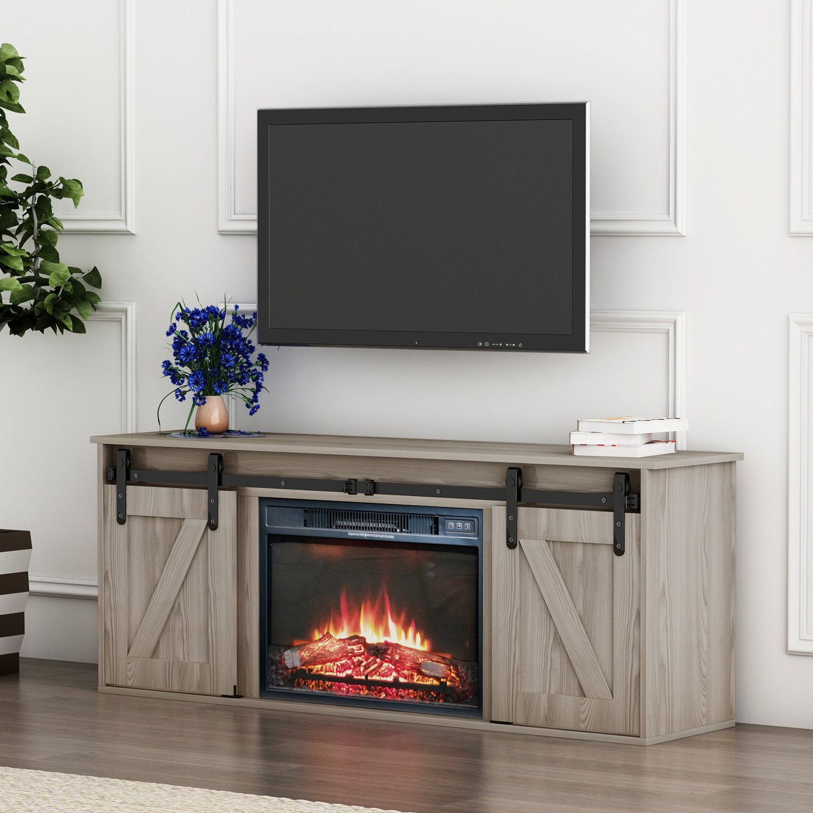 Gracie Oaks Parvez 57.9'' Media Console