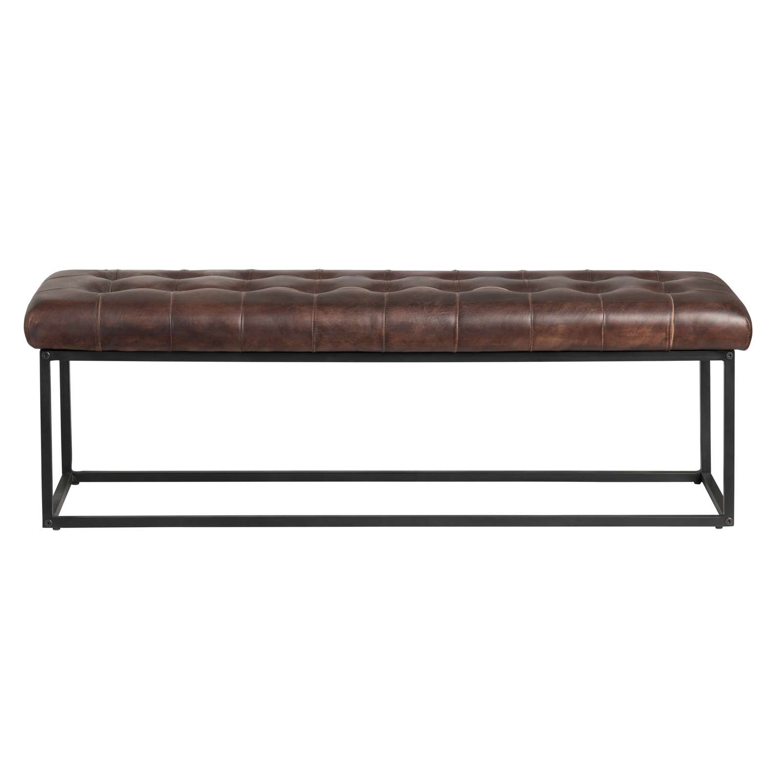 17 Stories Crader Faux Leather Bench