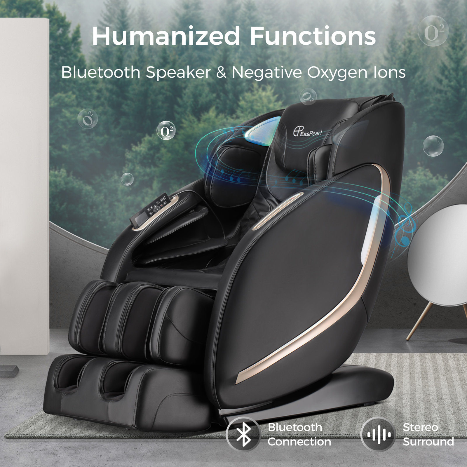 Inbox Zero Power Reclining Adjustable Width Heated Massage Chair