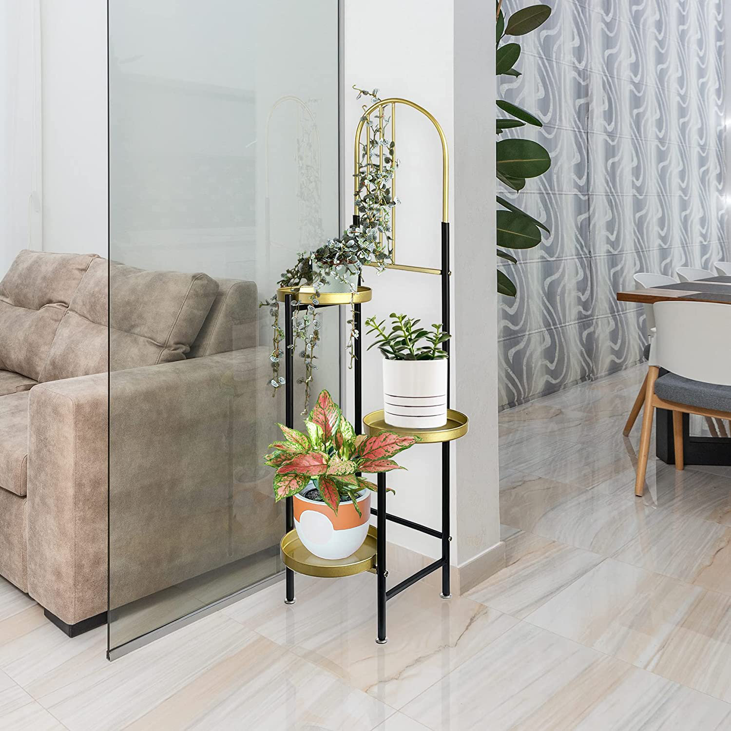 Mercer41 Lashundra Round Multi-Tiered Plant Stand Mercer41 Lashundra Round Multi-Tiered Plant Stand