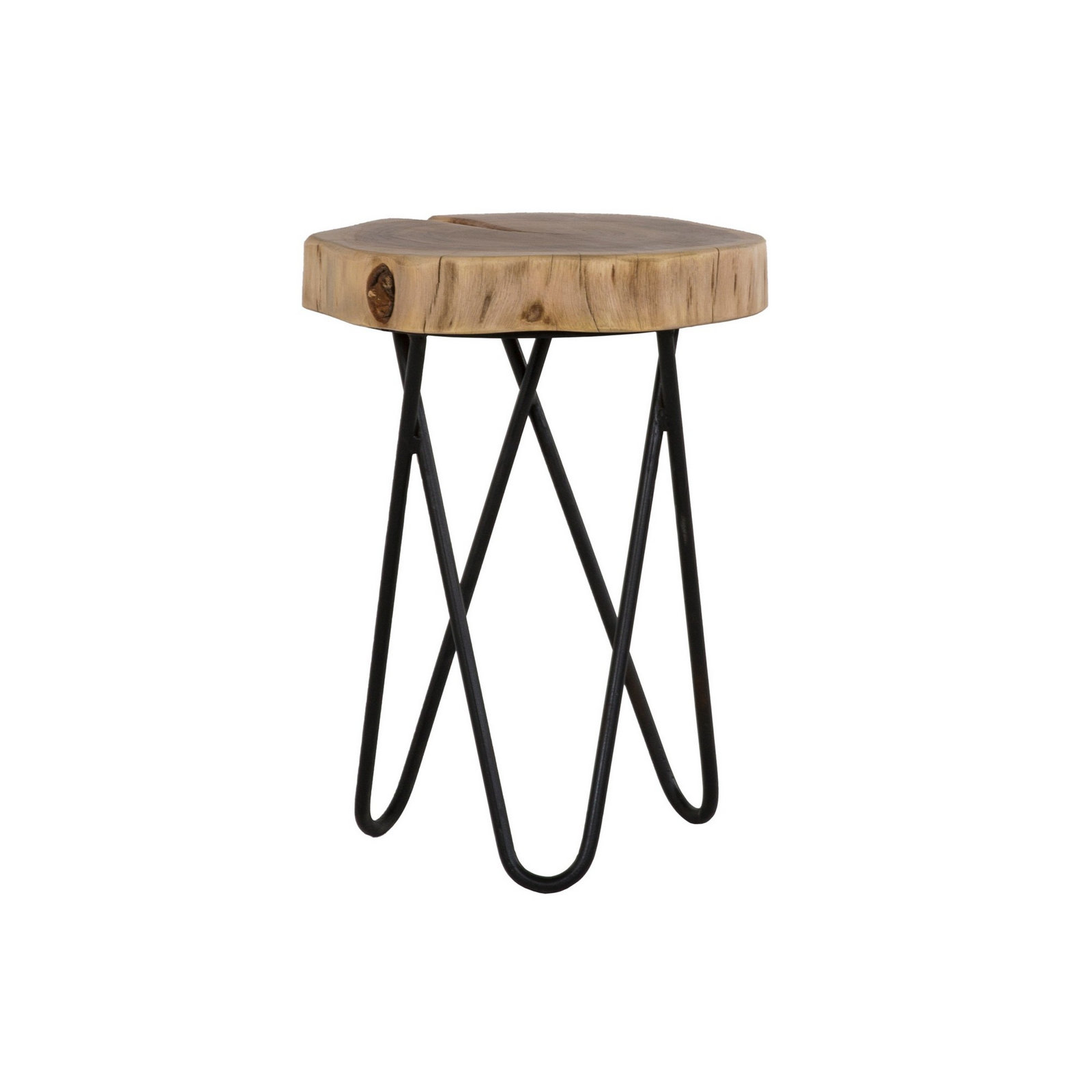 Millwood Pines Ivers 18'' Tall Solid Wood Cross Legs End Table Millwood Pines Ivers 18'' Tall Solid Wood Cross Legs End Table
